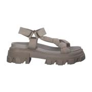 Marco Tozzi Flat Sandals Gray, Dam