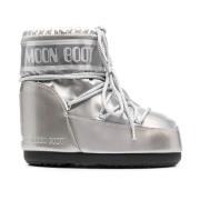 Moon Boot Låg Glance Icon Sneakers Gray, Dam