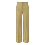 Alberta Ferretti Wide Trousers Yellow, Dam