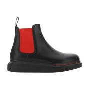 Alexander McQueen Stiliga Chelsea-stövlar Black, Dam