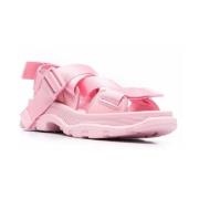 Alexander McQueen Stiliga platta sandaler för kvinnor Pink, Dam