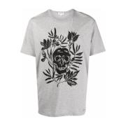 Alexander McQueen Skull Logo T-shirt Gray, Herr