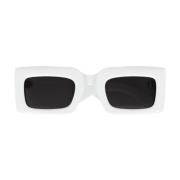 Alexander McQueen White Sunglasses Am0433S-009 White, Dam
