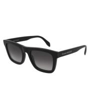 Alexander McQueen Rektangulära solglasögon Am301S Black, Herr