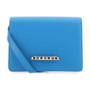 Alexander McQueen Ljusblå Läder Fyra Ring Clutch Blue, Dam