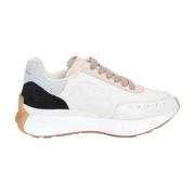 Alexander McQueen Sprint Runner Low-Top Sneakers White, Dam