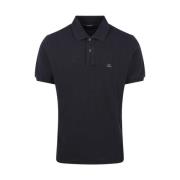 C.p. Company Svart 24/1 Piquet Polo Shirt Black, Herr