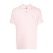 C.p. Company Logo Polo Shirt, Stilren och Avslappnad Pink, Herr