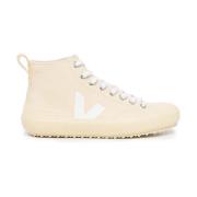 Veja Nova Canvas High-Top Sneakers Beige, Dam