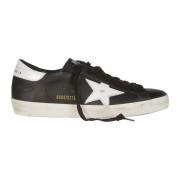 Golden Goose Läder Skimrande Stjärna Sneakers Black, Herr