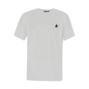 Golden Goose Bomull T-Shirt med Golden Goose Design White, Dam