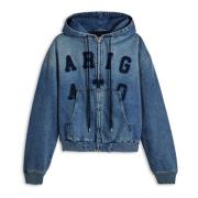 Axel Arigato Venice Denim Bomberjacka Blue, Herr