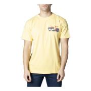 Tommy Jeans Herr Gul Print T-shirt Yellow, Herr