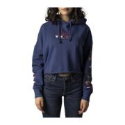 Tommy Jeans Hoodies Blue, Dam