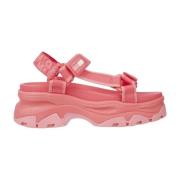 Tommy Jeans Flat Sandals Pink, Dam