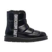 Love Moschino Vinter Ankelboots Black, Dam