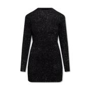 AllSaints Sparkle Mini Dress Black, Dam