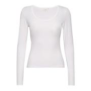 Gestuz Långärmad Top - Damygz LS TEE Noos White, Dam