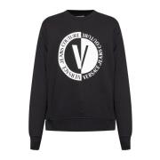 Versace Jeans Couture Sweatshirt med logotyp Black, Herr