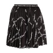 Versace Jeans Couture Svarta Kjolar för Kvinnor Aw23 Black, Dam