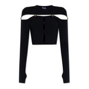 Versace Jeans Couture Top med avtagbar panel Black, Dam