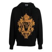 Versace Jeans Couture Stilfull Herr Bomullshoodie Black, Herr