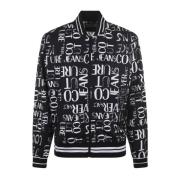 Versace Jeans Couture Svart Logo Bomberjacka Black, Herr