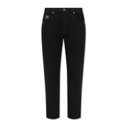 Versace Jeans Couture Jeans med logopatch Black, Dam