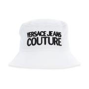 Versace Jeans Couture Vit Bomullshatt för Män med Versace Jeans Coutur...