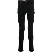 Versace Jeans Couture Snygga svarta skinny jeans för män Black, Herr