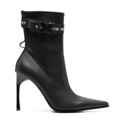 Versace Jeans Couture Svarta Stövlar - Stilfull Modell Black, Dam