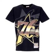 Mitchell & Ness T-shirtBA Big Face 4.0 Hardwood Classics Phi76e Black,...