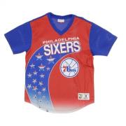 Mitchell & Ness NBA T-Skjorta T-Skjorta phi76e Blue, Herr