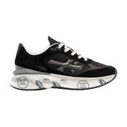 Premiata Stiliga Logo Print Sneakers för Kvinnor Black, Dam