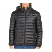 Blauer Lättvikts Nylon Dunjacka Black, Herr