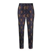 Etro Slim-fit Trousers Blue, Dam