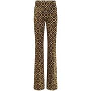 Etro Wide Trousers Brown, Dam