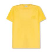 Etro T-shirt med logotyp Yellow, Dam
