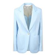 Palm Angels Klassisk Blå Blazer för Kvinnor Blue, Dam