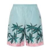 Palm Angels Badshorts Blue, Herr