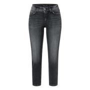 Cambio Piper Slim Jeans Gray, Dam