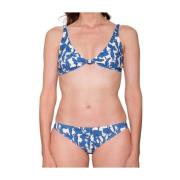 Tory Burch Blommig Bikini Set Blue, Dam