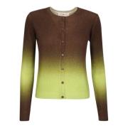 Tory Burch Cashmere Gradient Cardigan Brown, Dam