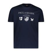 Paul & Shark Kortärmade skjortor Blue, Herr