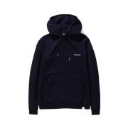 Norse Projects Vagn logo hoodie Blue, Herr