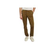 Knowledge Cotton Apparel Trousers Green, Herr