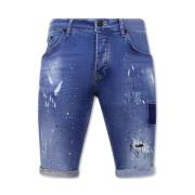 Local Fanatic Jeans Kortbyxor Herr Skinny -1031-Sh Blue, Herr