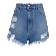 Gcds Jeansshorts Blue, Dam