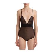 Gcds Bodysuit Black, Dam