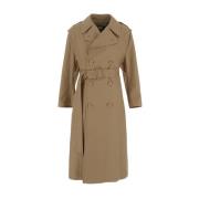 MM6 Maison Margiela Trench Coats Beige, Dam